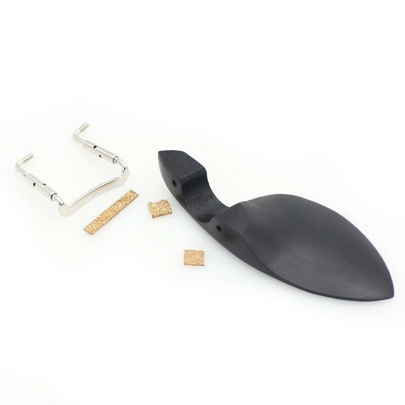 3/4 4/4 Violin Chin Rest Chinrest Wood with Standard Bracket Black