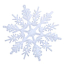 Christmas Snowflake Ornaments Sprinkles Tree Pendant 24 Pieces (White)
