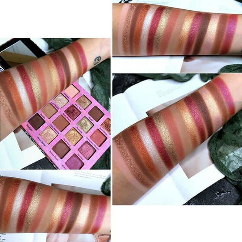 Shimmer Matte Eye Shadow 16Color Glitter Glazed Eyeshadow Pigment Palette Mak Bj