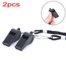 2Pcs Whistle Sports Referee Training Whistle Outdoor Survival With LanyardME