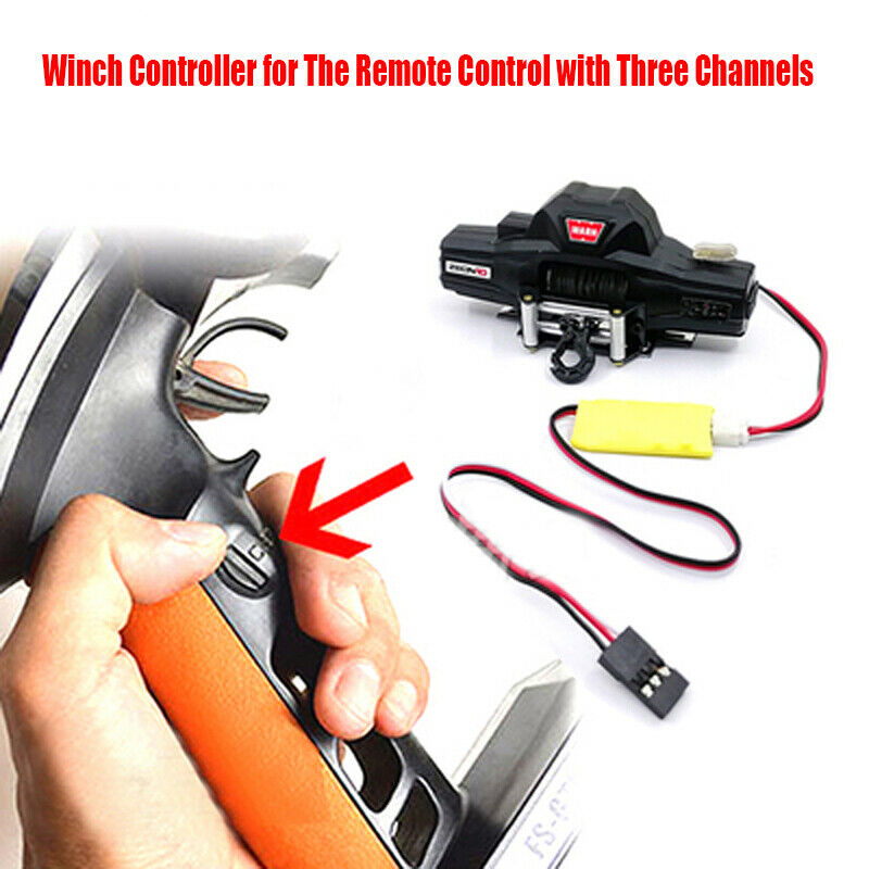 For 1/10 RC Crawler Car Winch Three Ways Wireless Remote Controller Accessories