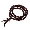 Buddhist Prayer 5mm Brown Sandalwood Beads Necklace