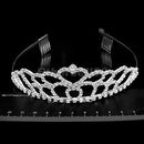 Shiny Bridal Tiara Crystal Heart Rhinestone Crown Wedding Supplies Hair Headband
