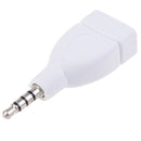 Converter Adapter USB 2.0 Female to 3.5mm Male AUX Audio Car Plug Jack wh dfTEUS