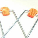 2pcs/pair Orange Color Auto Car Audio Video Stereo Radio Removal Tools Key