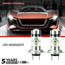 2Pcs H7 10000W 150000LM Car LED Headlight COB Kits Fog Light 6000K White New