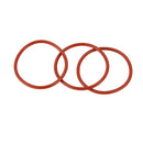 10 pcs 39x34x2.5mm Red Silicone O Ring Oil Seals G4I1
