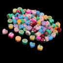 100x Colorful Polymer Clay Fruit Spacer Bead Charms for DIY Bracelet Pendant