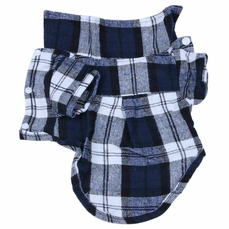 Smart Pet Costumes Dog Puppy Plaid T-Shirt Blouse Coats Jacket Clothing Swe