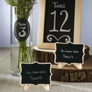 20pcs Mini Blackboard Wooden Wedding Table Number Signs Chalkboard w/ Stand