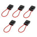5pcs 22 AWG Wire Medium Inline Fuse Holders with 5pcs Fuses for Car Marine