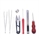 12Pcs/Set Jewelry Tools Jewelry Making Set Flat Nose Pliers Beading Needles H5M3