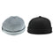 2 Pieces Unisex Men Fashion Docker Retro Cap Skullcap Beanie Grey Black Hats