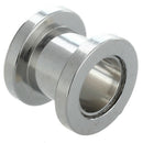 1 Pair Screw Fit Stainless steel Ear Plugs Rings Flesh Tunnels Piercing Jew