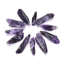 100g Natural Purple Amethyst Points Quartz Crystals Rough Rock Specimens HealES