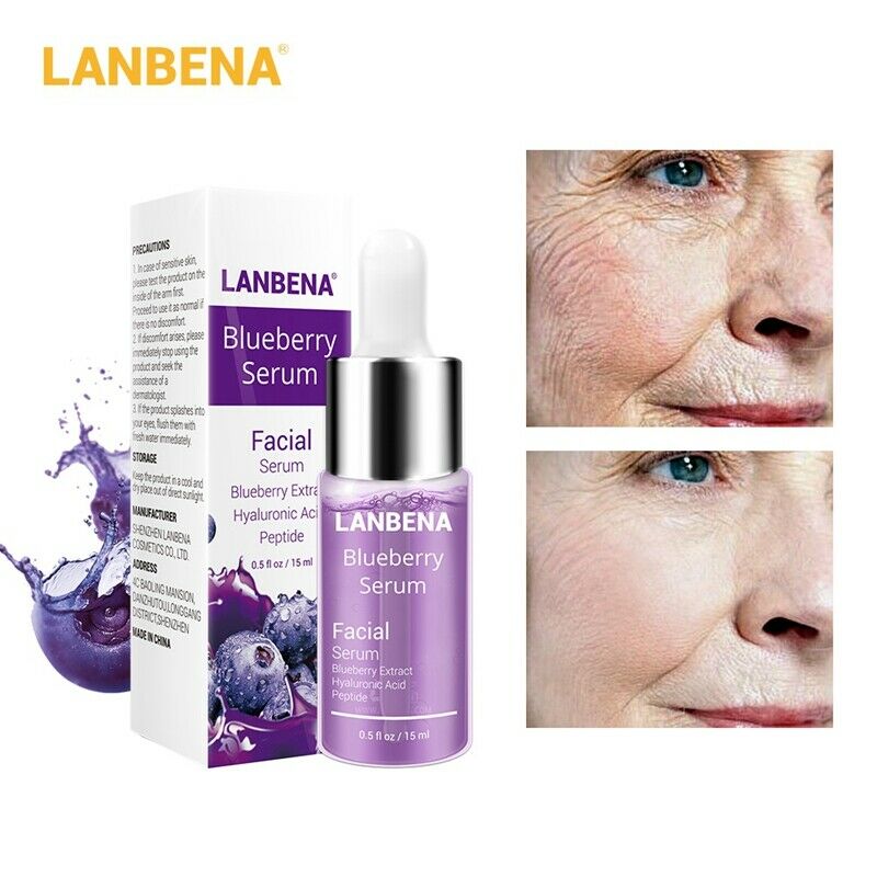 Lanbena Blueberry Hyaluronic Acid Serum Whitening Reduces Fine Lines Anti-A P9L9