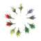 100 Pcs Flowering Plants Landscape Landscape Scale 1: 100