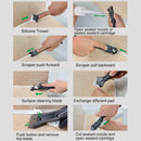 5 In1 Silicone Remover Caulk Finisher Sealant Smooth Scraper Grout Kit Tool