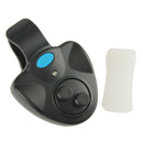 Electronic Fish Bite Finder Alarm LED Light Bell Clip On Fishing Rod Black
