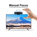 2MP USB Webcam with Built-in Mic Manual Focus 1080P HD PC TV Web Camera A
