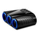 3 Ports USB Car Charger with Cigarette Lighter Adapter for Smart Phone