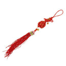 Oriental Ball Chinese Knot Tassel Ornament with Bells