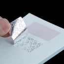 100Pc Blank security seal tamper proof warranty void label stickers matte silv3c