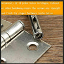 4pcs Self Centering Hinge Drill Bits Set,1/4inch Hex Shank, screw sizes 5/6