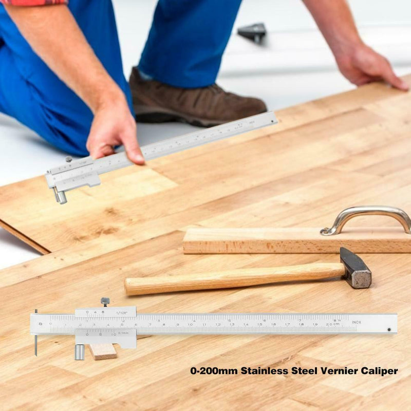0-200mm Vernier Caliper Gauge Digital Stainless Steel Micrometer Measuring Tool