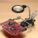 Tools LED Light Small Soldering Iron Stand Desktop Magnifier 3.5X 12X Inspection