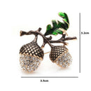 Rhinestone Pine Tower Brooches Women'S Alloy Plants Weddings Banquet Party