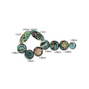 Pack of 9 Shell Saxophone Key Button Inlays for Alto/Soprano/Tenor Saxophone