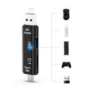 5IN1 USB OTG Card Reader Micro-USB 3.1 Type-C Memory SD Card Adapter For Phone