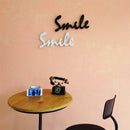 2pcs Smile Letter Sign Wall Decor for Home Wedding Wooden Letters Alphabet