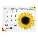 Backdrop Baby Monthly Milestone Blanket Calendar Soft Flannel Photo Prop Newborn