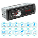 1DIN Car Stereo MP3 Player FM Radio Bluetooth AUX TF Card U Disk +Remote Control