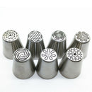 7Pcs Russian Tulip Flower Cake Icing Piping Nozzles Decorating Baking Tools bvc