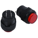 2 Pcs 4 Terminals Red LED Lamp Momentary Push Button Switch DC 3V F7C3