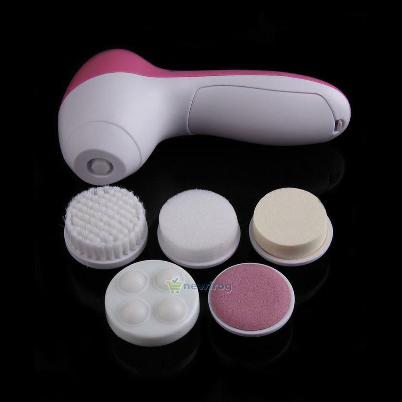 SN9F Deep Clean 5 In 1 Electric Facial Cleaner Face Skin Care Brush Massager