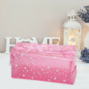 Transparent PVC Cosmetic Bag Waterproof Clutch Women Makeup Pouch (Red) A