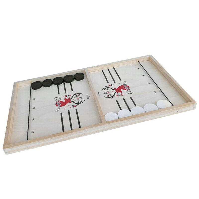 Foosball Game Chess Parent-Child Interactive Ice Hockey Toys (L Christmas)