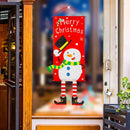 Christmas Hanging Flags Door Curtain Festival Decor Banners (Snowman)