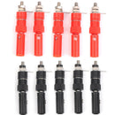 Pack of 10 4mm Insulated Banana Male Plug Audio Speaker Socket New Red+Black