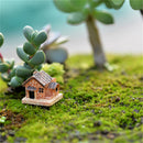 3Pcs Mini Landscape Decoration Small Houses Handicraft Gift Garden Ornaments AME