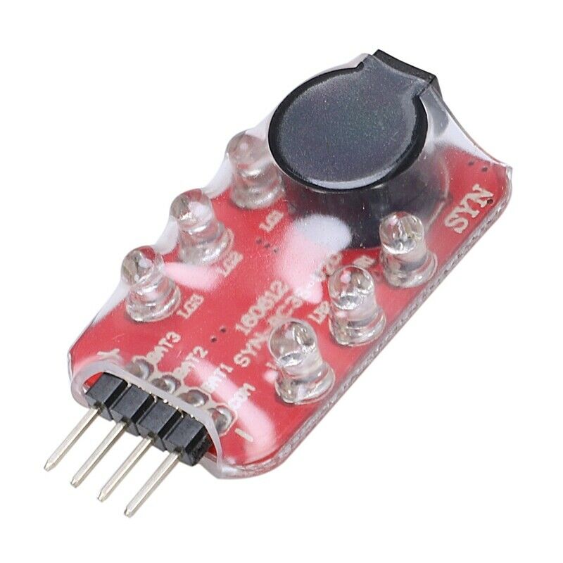 4 x Tester Buzzer Alarm Lipo Battery Low battery Voltage 2S-3S 7.4V T3X2