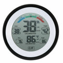 Digital LCD Display Indoor Thermometer Hygrometer Round Wireless Electronic S3F4