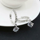1 pair of stainless steel hoop earrings ladies unisex hoop earrings
