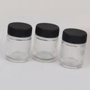 10pcs Clear Glass Bottles Air Brush Bottle Jars with Plastic Lid Using on