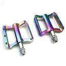 Bike Pedals High Strength Mountain Bicycle Pedal Sets with Bearings Multicolor