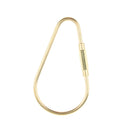 Durable Brass Screw Lock Keychain Ring Clip Tool Hook Clasp Small A shape